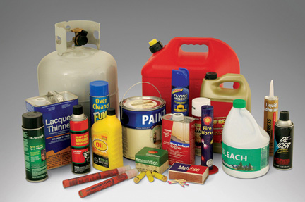There are things the pros should pack. Hazardous Materials